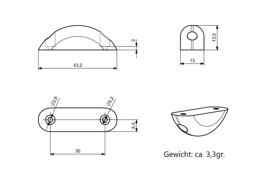 Stabile Heckräder + Schleifsporne